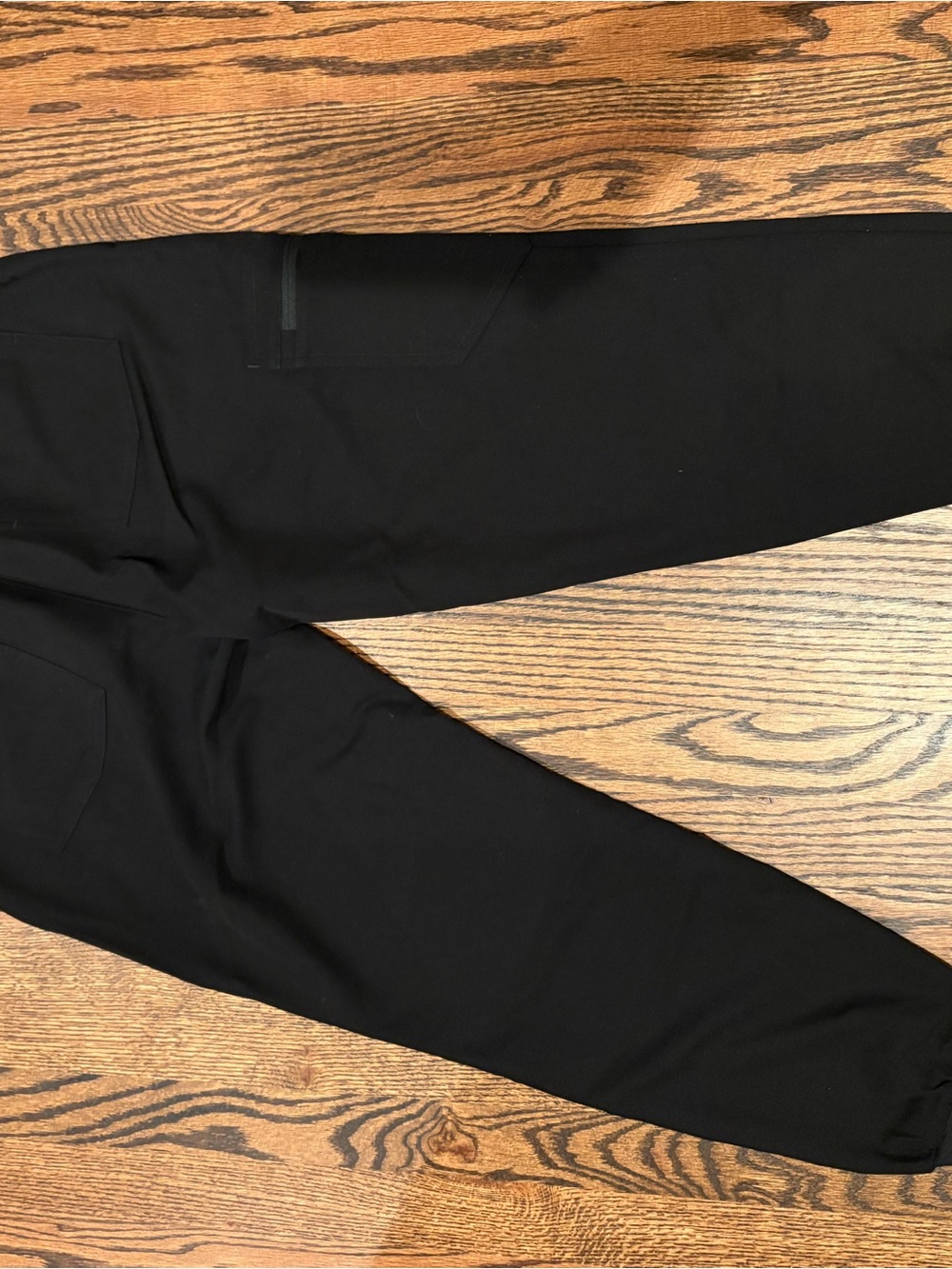 Figs Women’s Black Zamora Jogger Scrub Pants with Light Gray Drawstring - Picture 2 of 4